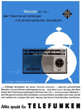 Telefunken Ticcolo Werbung
