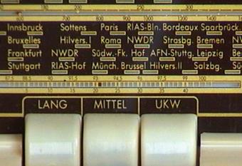 Telefunken Jubilate Uhrenradio Skala